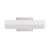 Brushed steel Acrylic/metal Contract lighting - Vanity light, LA-8605-S