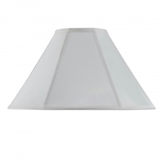 White Fabric Coolie - Lamp shades, SH-8101/15-WH