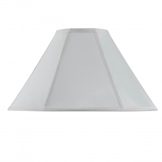 White Fabric Coolie - Lamp shades, SH-8101/19-WH