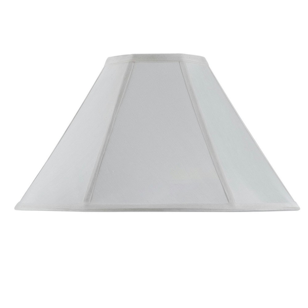 White Fabric Coolie - Lamp shades, SH-8101/21-WH