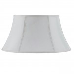 White Fabric Piped swing arm - Lamp shades, SH-8103/14-WH