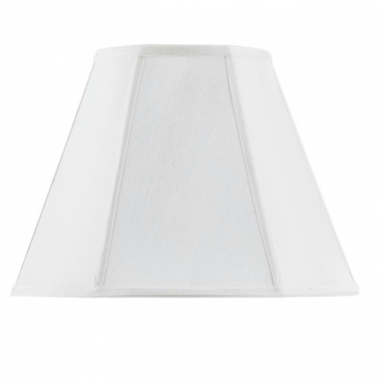 White Fabric Piped empire - Lamp shades, SH-8106/12-WH