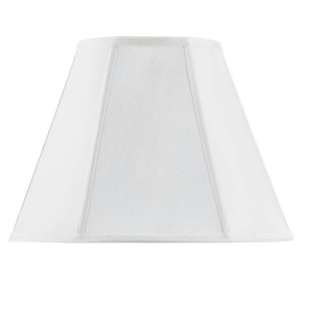 White Fabric Piped empire - Lamp shades, SH-8106/12-WH
