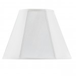 White Fabric Piped empire - Lamp shades, SH-8106/16-WH