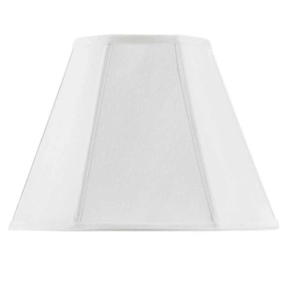 White Fabric Piped empire - Lamp shades, SH-8106/16-WH