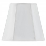 White Fabric Piped deep empire - Lamp shades, SH-8107/16-WH