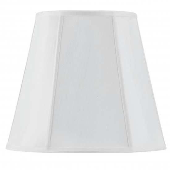 White Fabric Piped deep empire - Lamp shades, SH-8107/16-WH