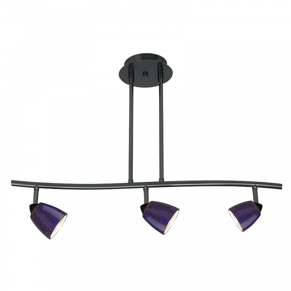 Dark bronze Metal Serpentine - Surface mount light, SL-954-3-DB/BLS