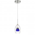 Clear blue Metal 128 integrated led pendant - Pendant