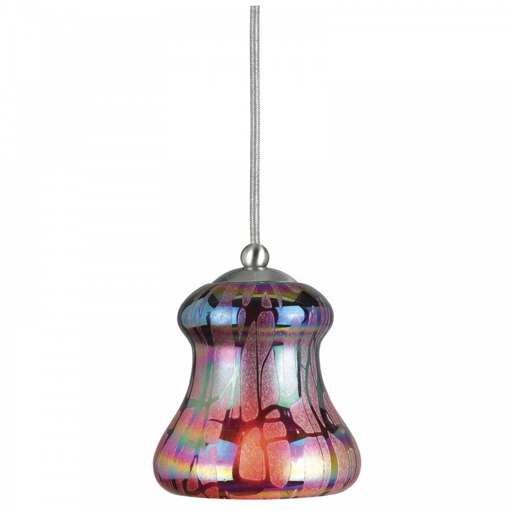 Iridescent red Metal Line voltage uni pack pendants - Pendant