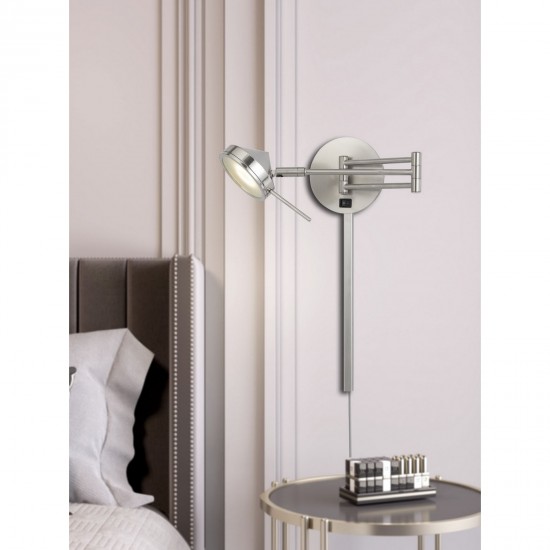 Brushed steel Metal Zug - Reading lights