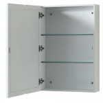 Deborah 72" Double Vanity in White, No Top, Matte Black Trim, Medicine Cabinets