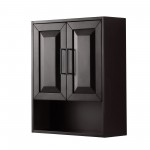 Daria Over-the-Toilet Bathroom Wall-Mounted Storage Cabinet in Espresso, Trim