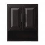 Daria Over-the-Toilet Bathroom Wall-Mounted Storage Cabinet in Espresso, Trim