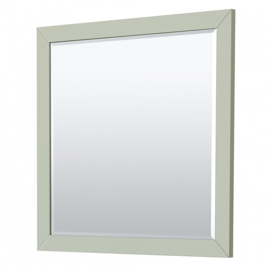 Icon 42" Single Vanity in Light Green, Top, Nickel Trim, 34" Mirror