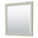 Strada 36 Inch Single Vanity in Light Green, Brushed Nickel Trim, 34 Inch Mirror