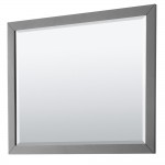 Strada 48 Inch Single Vanity in Dark Gray, Matte Black Trim, 46 Inch Mirror