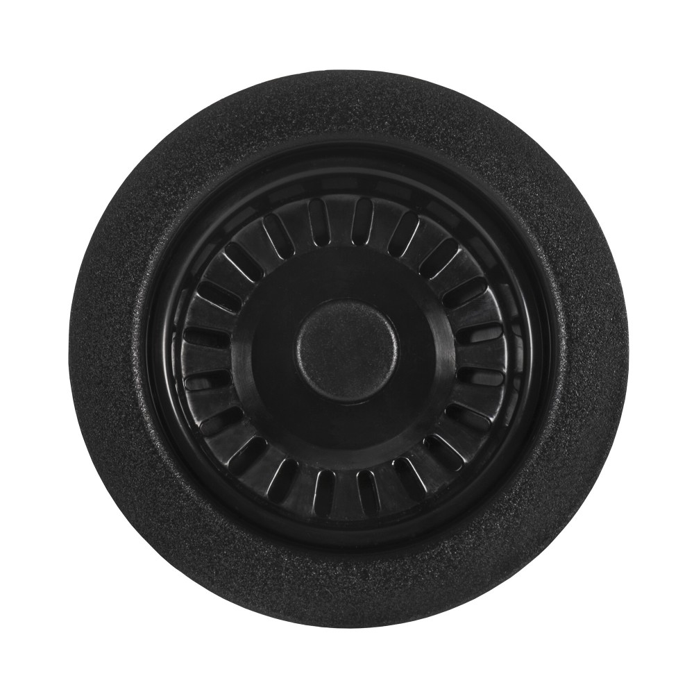 Ruvati Kitchen Sink Basket Strainer Drain Assembly Matte Black