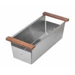 Ruvati Workstation Sink Replacement Colander 17 inch with Wooden Handles