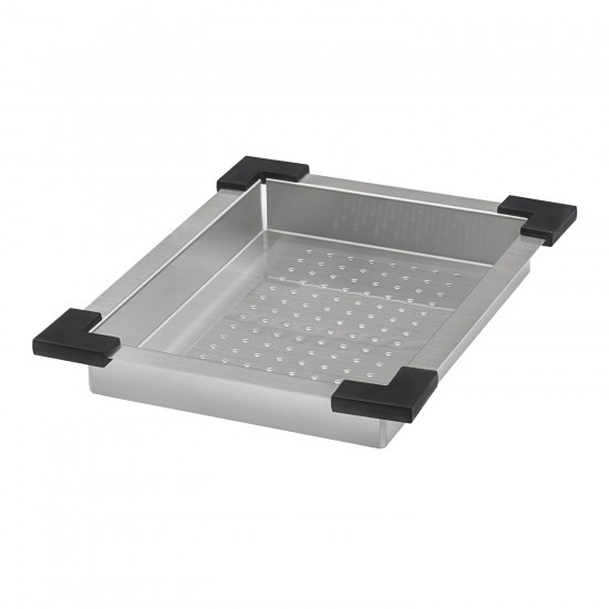 Ruvati Lower-Tier Shallow Colander for Double Ledge Dual Tier Workstation Sinks