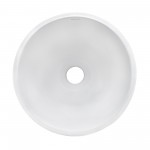 Ruvati Vista 12 x 12 inch Vessel (Countertop) Porcelain Bathroom Sink - White