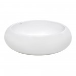 Ruvati Vista 18 x 18 inch Vessel (Countertop) Porcelain Bathroom Sink - White