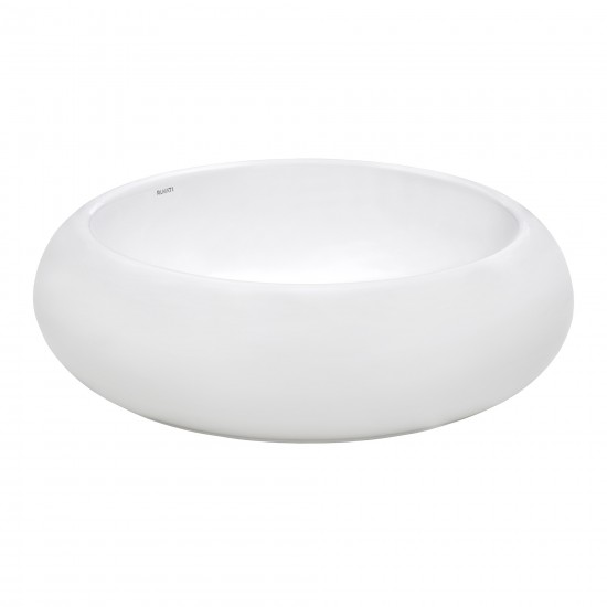 Ruvati Vista 18 x 18 inch Vessel (Countertop) Porcelain Bathroom Sink - White
