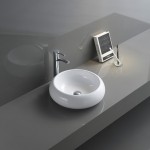 Ruvati Vista 18 x 18 inch Vessel (Countertop) Porcelain Bathroom Sink - White