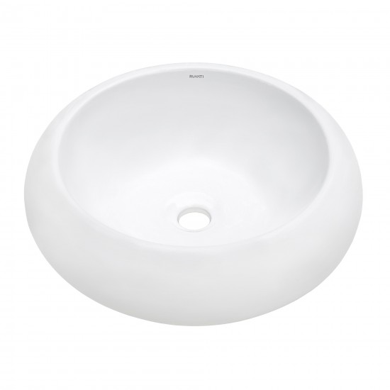 Ruvati Vista 18 x 18 inch Vessel (Countertop) Porcelain Bathroom Sink - White