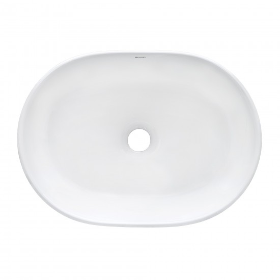 Ruvati Vista 19 x 13-3/4 inch Vessel (Countertop) Porcelain Bathroom Sink