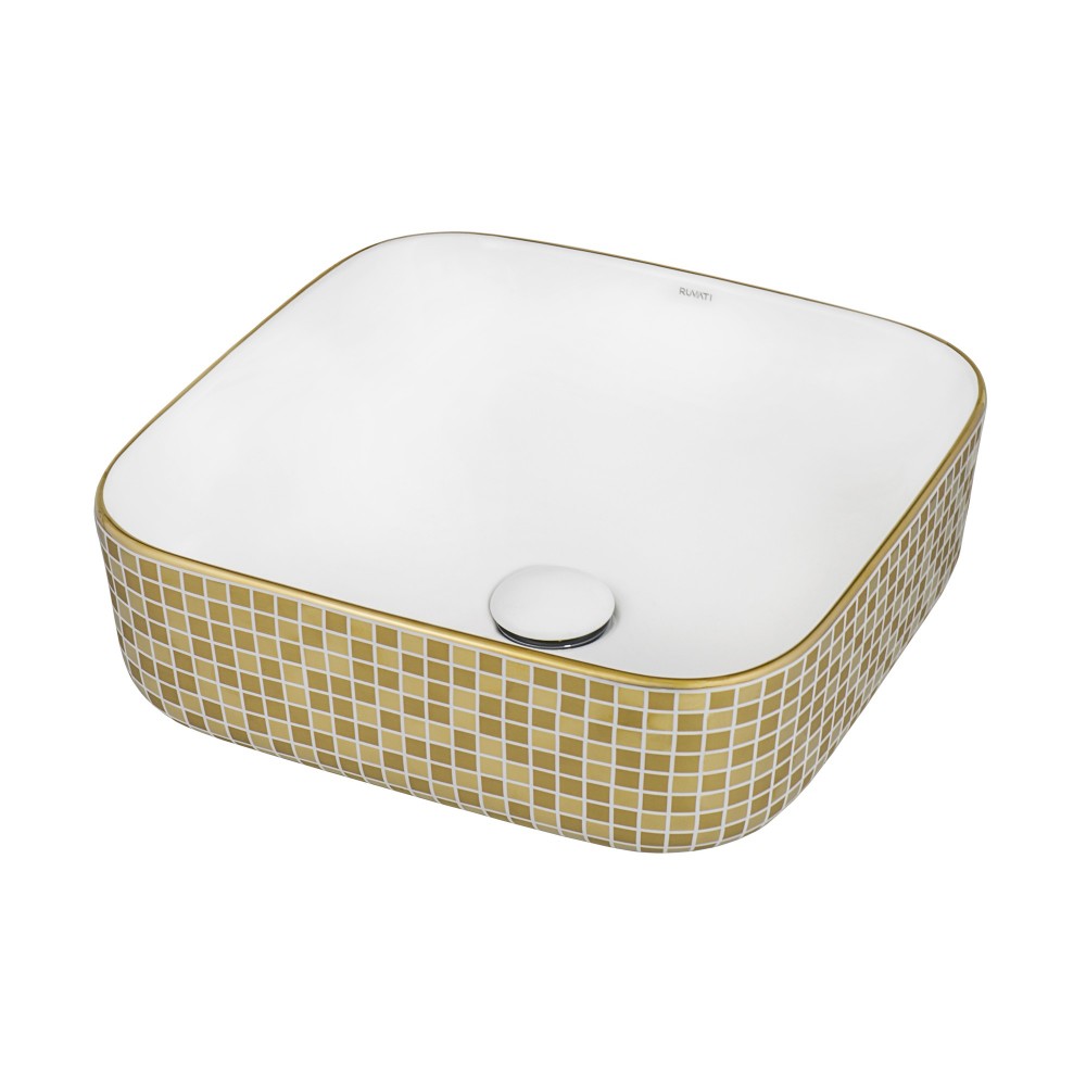 Ruvati Pietra 15 x 15 inch Vessel (Countertop) Porcelain Bathroom Sink