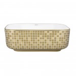 Ruvati Pietra 15 x 15 inch Vessel (Countertop) Porcelain Bathroom Sink