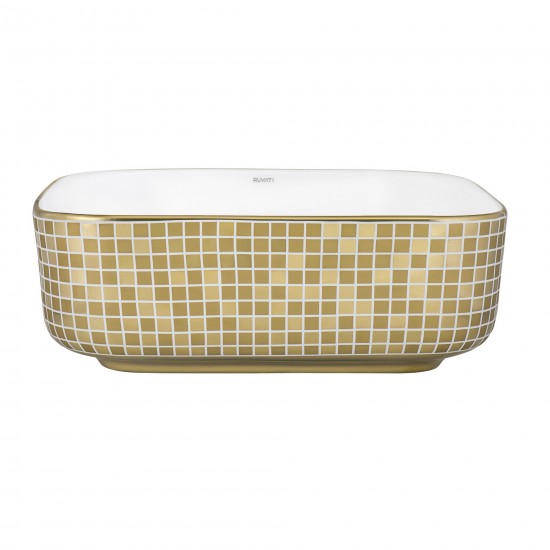 Ruvati Pietra 15 x 15 inch Vessel (Countertop) Porcelain Bathroom Sink