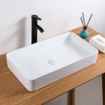 Ruvati Vista 24-1/4 x 16 inch Vessel (Countertop) Porcelain Bathroom Sink