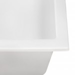 Ruvati 22 x 20 inch Topmount Granite Composite Kitchen Sink - Arctic White