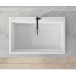 Ruvati 30 x 20 inch Topmount Granite Composite Kitchen Sink - Arctic White