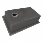 Ruvati 33 x 22 inch Topmount Granite Composite Kitchen Sink - Urban Gray