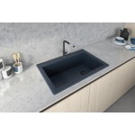 Ruvati 33 x 22 inch Topmount Granite Composite Kitchen Sink - Catalina Blue