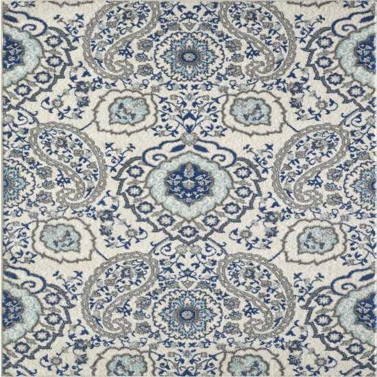 Totti Angel Cream/Blue 2x8 Paisley Rug