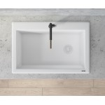 Ruvati 33 x 22 inch Granite Composite Kitchen Sink - Arctic White