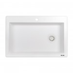 Ruvati 33 x 22 inch Granite Composite Kitchen Sink - Arctic White