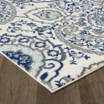 Totti Angel Cream/Blue 2x8 Paisley Rug