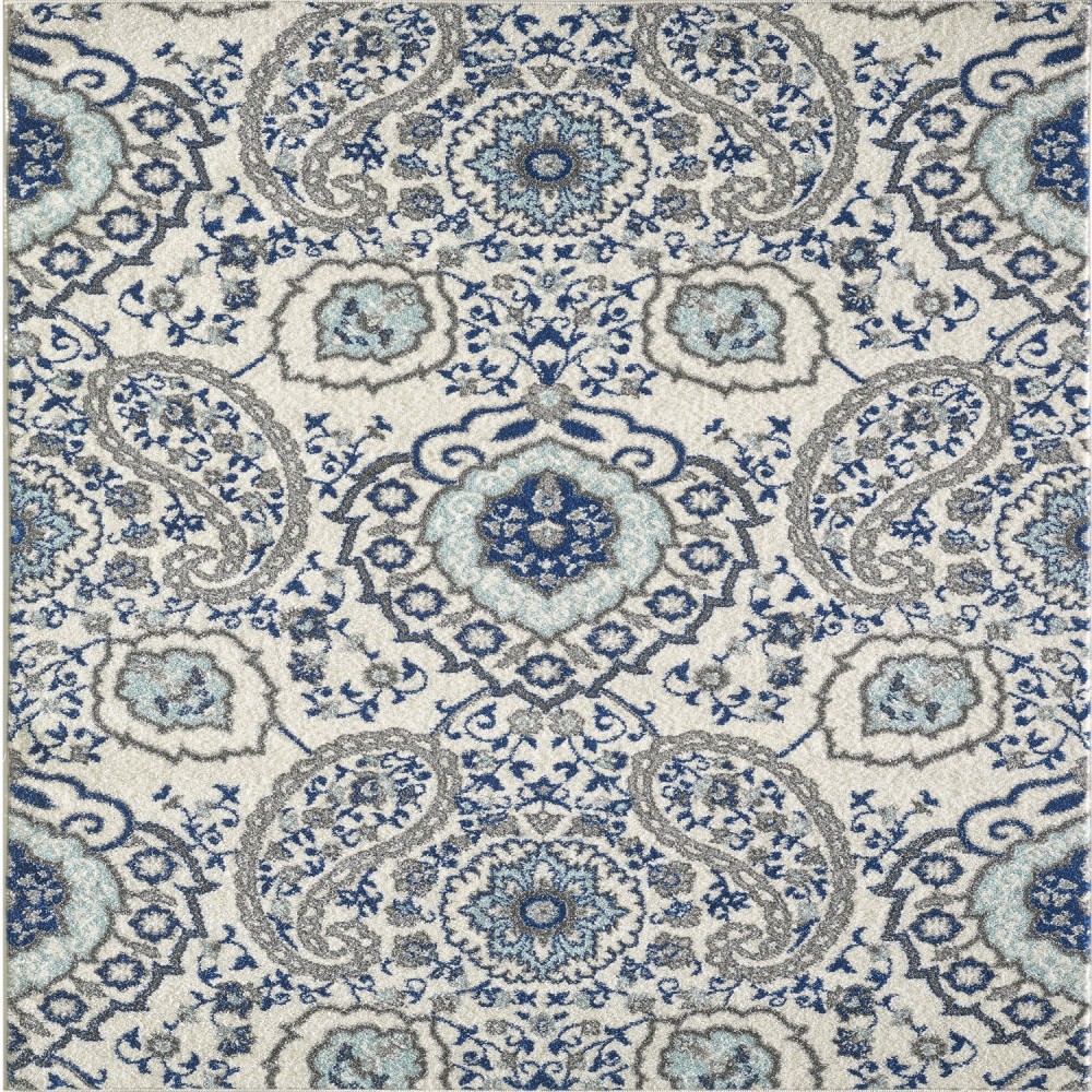 Totti Angel Cream/Blue 3x5 Paisley Rug