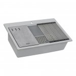 Ruvati epiStage 33 x 22 inch Topmount Kitchen Sink - Silver Gray