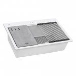 Ruvati epiStage 33 x 22 inch Topmount Kitchen Sink - Arctic White