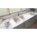 Ruvati epiGranite 33 x 22 inch Dual Mount Kitchen Sink - Caribbean Sand