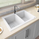 Ruvati epiGranite 33 x 22 inch Dual Mount Kitchen Sink - White