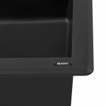 Ruvati epiGranite 33 x 22 inch Dual Mount Kitchen Sink - Midnight Black