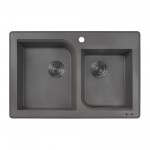 Ruvati epiGranite 33 x 22 inch Dual Mount Kitchen Sink - Urban Gray