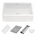 Ruvati epiCast 33 x 20.5 inch Granite Composite Kitchen Sink - Arctic White